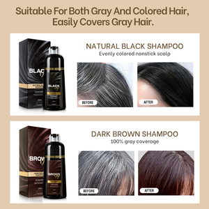 Shampoo colorant capillaire à action rapide, naturel, à base de plantes, biologique, noir, brun, pour hommes et femmes, couvre les cheveux gris et blancs - Product Image 4