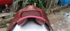 Selle d'équitation en cuir pour le saut d'obstacles - Selle équestre avec arceau en bois et quincaillerie en laiton - Product Image 2