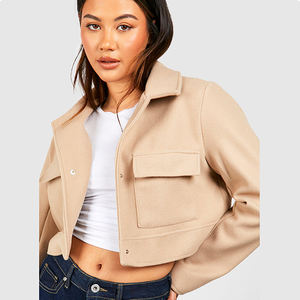 Chaquetas de Invierno para Mujer, 100% Algodón, Corte Regular, Alta Calidad, Múltiples Bolsillos, Diseño con Cuello, Corte Ajustado, Cálidas, Personalizadas - Product Image 4