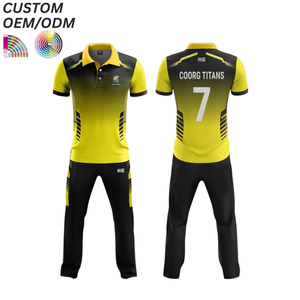 Camiseta de Cricket Transpirable con Impresión Digital, 100% Poliéster, Uniforme Deportivo Personalizado, Soporte OEM ODM para Ropa al por Mayor - Product Image 6