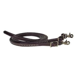 Riendas de Cuero Genuino con Puntos Decorativos, Riendas Western para Caballo, Duraderas, para Entrenamiento y Paseos, de Primera Calidad, para Uso Intensivo - Product Image 3