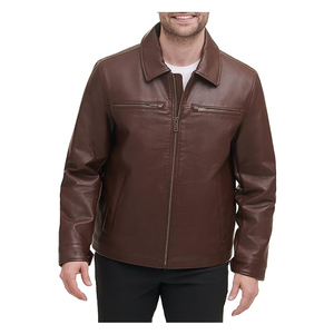 Veste en cuir pour homme, nouvelle mode streetwear, veste en cuir épaisse pour l'hiver - Product Image 1