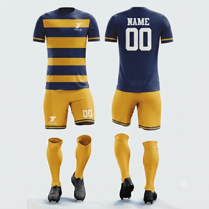 Uniforme de Fútbol de Alta Calidad y Económico, 100% Poliéster, Logotipo Personalizado, Nuevo Uniforme de Club de Fútbol - Product Image 2