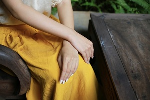 Elegant Women'<b>s</b> Casual <b>Skirt</b> for Spring Summer Breathable with Natural Waistline <b>and</b> Pockets Plain Dyed - Product Image 5