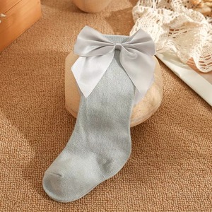 Hot Selling Anti-Slip Knitted Fashion Princess Baby Girl <b>Knee</b> <b>High</b> Breathable Cotton Crew Dress <b>Socks</b> Spring - Product Image 4