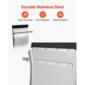 Parafanghi in Acciaio Inox 24\" X 24\" per Camion, 1 Paio con Staffa Tubolare e Accessori di Montaggio, Parti Carrozzeria R - Product Image 2