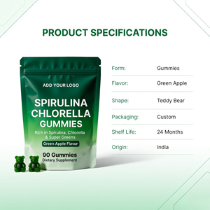 Gomitas de Espirulina y Chlorella con Sabor a Manzana Verde, Suplemento Dietético, Fabricante OEM al por Mayor - Product Image 2