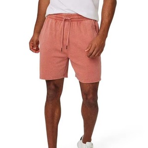 Shorts décontractés en molleton de coton de haute qualité pour hommes, avec logo personnalisé, cordon de serrage, pour l'été, la gym, l'entraînement, le fitness, le jogging - Product Image 2