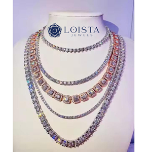 สร้อยคอแบบ Cuban Link ชุบทองประดับเพชร IGI Certified Lab Grown Diamond สไตล์ฮิปฮอปสำหรับผู้ชาย - Product Image 4