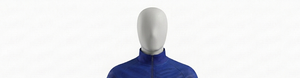 Blouson zippé tricoté bleu roi pour homme, col montant, respirant, écologique, séchage rapide, décontracté, pour l'automne, coupe droite, fermeture frontale - Product Image 4