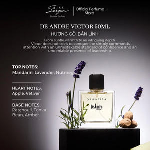 น้ำหอม DE ANDRE Victor สำหรับผู้ชาย กลิ่นไม้หอม EDP 50 มล. ติดทนนาน กลิ่นหอมแบบวู้ดดี้ทันสมัย - Product Image 4