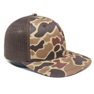 Gorra Deportiva Tipo Trucker con Logotipo Bordado en 3D Personalizado, Gorra de Papá Estructurada, Lona de Mezclilla de Alta Calidad, Diseño Clásico de Dos Tonos con Puntos de Leopardo - Product Image 5
