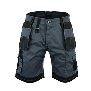 Men Customized Half Cargo <b>Pants</b> <b>Black</b> & White Color 6-Pocket Cargo Shorts Construction <b>Work</b> wear Cargo Shorts - Product Image 1