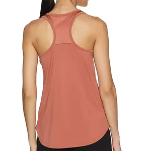 Débardeur de sport sans manches pour femme à prix abordable, personnalisable sur le devant, de haute qualité, respirant, 100 % coton, séchage rapide, pour la gym - Product Image 2