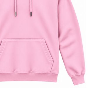 <b>Men</b> Light <b>Pink</b> Pullover <b>Hoodie</b> Plain Long Sleeve Casual Sweatshirt Custom Logo Streetwear Sportswear Gym Top Shoukat Apparel M - Product Image 5