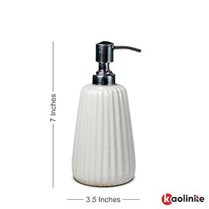Ceramic <b>Soap</b> Pump Dispenser 500ml for Bathroom Kitchen Multipurpose Lotion Hand <b>Wash</b> Sanitizer Bottle - Product Image 5