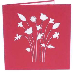 Tarjeta de felicitación 3D Pop Up con temática floral, tarjetas de felicitación 3D hechas a mano, tarjeta 3D Pop Up para ocasiones especiales - Product Image 4