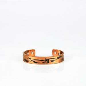 Handcrafted solid copper <b>bracelet</b> for <b>arthritis</b> joint pain relief with magnetic therapy elegant indian design for men women - Product Image 3