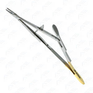 Porte-aiguille Kalt de haute qualité, mécanisme de verrouillage sécurisé, 13 cm, instruments chirurgicaux droits - Product Image 3