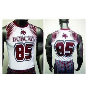 Uniformes de football américain pour hommes adultes, personnalisables, maillots d'équipe 7v7 avec tissu respirant 100% polyester, antibactérien et protection UV - Product Image 3