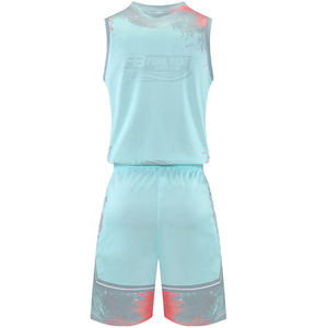 ชุดบาสเก็ตบอลผู้ชายไซส์ใหญ่ ดีไซน์ล่าสุด ผลิตตามสั่ง ระบายอากาศได้ดี เป็นมิตรกับสิ่งแวดล้อม ผ้าโพลีเอสเตอร์มาตรฐาน BSCI ชุดกีฬาเปล่าสำหรับทีม OEM - Product Image 6