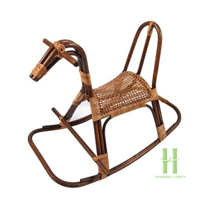 Silla Mecedora de Ratán Hecha a Mano para Niños, Juguete Mecedor de Mimbre Natural para Bebés, Muebles Ecológicos para Guardería, Proveedor de Vietnam - Product Image 2