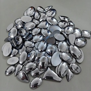 Lot de cabochons en shungite naturelle, vente en gros, pierres précieuses de shungite pour la création de bijoux - Product Image 4