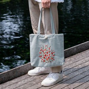 Custom Logo Cotton Canvas Tote <b>Bag</b> Eco Friendly <b>Reusable</b> Shopping <b>Bag</b> Thick Durable Fabric Grocery Carry <b>Bag</b> - Product Image 2