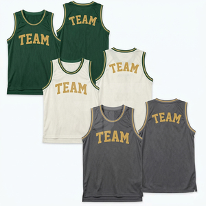 Camiseta de Baloncesto para Hombre 2026, Personalizada con Bordado y Sublimación, Juvenil, Talla Grande, Sin Mangas - Product Image 1