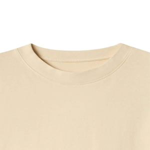 Anti-Wrinkle Summer Short Sleeve Wholesale Plain Solid Color O-Neck Cotton Breathable Comfortable Quick <b>Down</b> Shoulder T-Shirt - Product Image 4