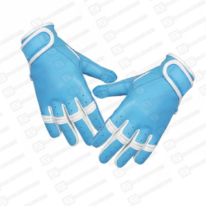 Gants de baseball et de softball en cuir véritable, personnalisables (couleur, taille, logo), pour lanceur et frappeur droitier, à doigts entiers, pour le sport - Product Image 4