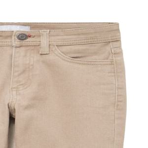 Pantalones de Algodón Twill Rectos y Ajustados para Niños con Logotipo Personalizado, Color Taupe, Casuales, con Cierre de Cremallera, Presillas para Cinturón, Cómodos, Ecológicos, Estilo Elegante - Product Image 3