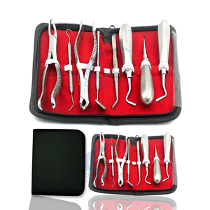 Kit de Instrumentos Quirúrgicos Dentales Manuales de Acero Inoxidable con Empuñadura Moleteada Plateada, Clase I, Certificado CE - Product Image 4