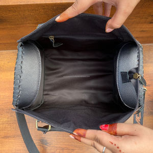 Usine directe grande capacité en cuir usiné à la main personnalisé en cuir de vachette sac de voyage nuit week-end sac de sport avec fermeture éclair - Product Image 6