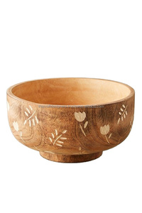 Dinning Centerpiece Display Fresh Wooden Farmhouse Fruit Bowl Polished Natural Wooden Bowls Super Selling Serving Bowl Hot <b>Sales</b> - Product Image 2