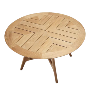 <b>Round</b> <b>Solid</b> <b>Wood</b> Eco-Friendly Durable <b>Dining</b> <b>Table</b> Midcentury Modern Design Stable Furniture - Product Image 4