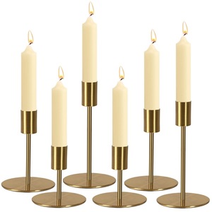 Golden Brass <b>Candelabra</b> with Three Arms for Home Decoration Durable Metal Candle Holder - Product Image 3