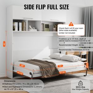 Deluxe DIY Twin Murphy Bed Kit Funcional Hardware Wall Bed Mecanismo Plegable Opción - Product Image 2