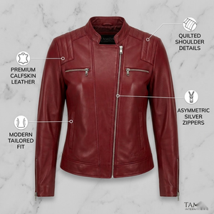 Veste en cuir sur mesure pour homme, coupe ajustée |   Fabricant de vêtements de mode haut de gamme, respirants, élégants et très demandés - Product Image 5