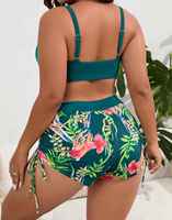 Solid Trader Robe de plage pour femme, imprimé feuilles tropicales, en mousseline douce, coupe décontractée, élégante, pour vacances d'été