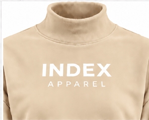 Sweat-shirt à col roulé Index Apparel, coupe ample, unisexe, style minimaliste, vêtements d'automne - Product Image 6