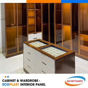 Fábrica de fabricación de Vietnam del gabinete del panel interior del PVC del estilo moderno No.1 para los muebles del dormitorio en apartamentos - Product Image 1