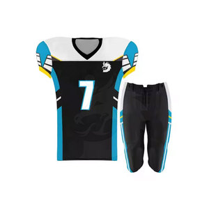 Uniforme de football américain en polyester respirant de haute qualité pour adultes hommes, couleurs personnalisées, logo, service OEM disponible - Product Image 6
