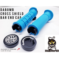 Tapa de Extremo de Manillar para Bicicleta de Montaña DA BOMB de Aluminio de Alta Resistencia, con Logotipo Personalizado Grabado con Láser, Sistema Lock-On, Resistente a Impactos, 10mm 35mm