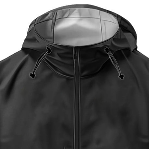 Veste coupe-vent noire de haute qualité pour femmes, idéale pour la course à pied et l'entraînement en extérieur, légère, respirante, coupe ample, avec capuche - Product Image 6
