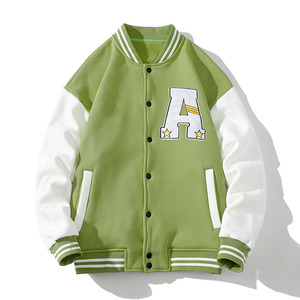 Chaqueta Varsity de manga regular con bordado personalizado, estilo casual, corte regular, unisex, chaqueta totalmente personalizable para hombre a precio económico. - Product Image 3