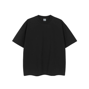 T-shirt ample respirant pour homme, col montant, en coton épais et confortable, épaules tombantes - Naimat Abbas Industries - Product Image 6