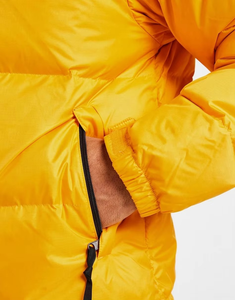 Men Yellow Black Color Block Puffer Jacket Thick Warm Winter <b>Bubble</b> <b>Coat</b> Casual Windproof Streetwear Zipper Outerwear - Product Image 6