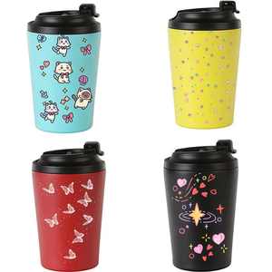 Jarra de viaje aislada con agarre ergonómico de lujo, taza de acero de primera calidad Seventeen Eight para chocolate caliente, apta para portavasos de coche. - Product Image 4