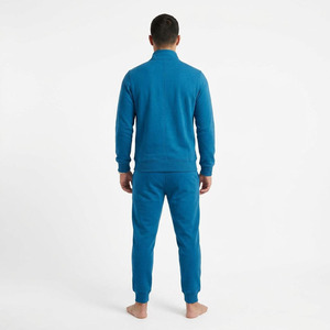 Ensemble de survêtement respirant pour homme Hawk Eye Sports, sweat à capuche en molleton fin 300g, coupe ajustée, avec fermeture boutonnée sur toute la longueur - Product Image 5